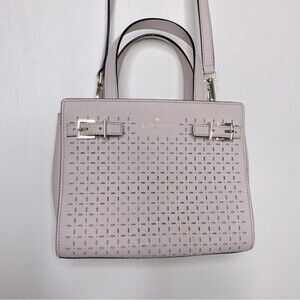 Kate Spade New York Milton Lane Saffiano Small Lanie Crossbody Purse Pumice